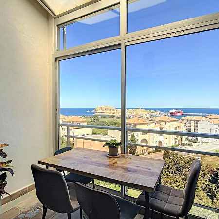 Tres Beau Duplex Vue Panoramique Mer, Proche Plage LʼÎle-Rousse Exteriér fotografie